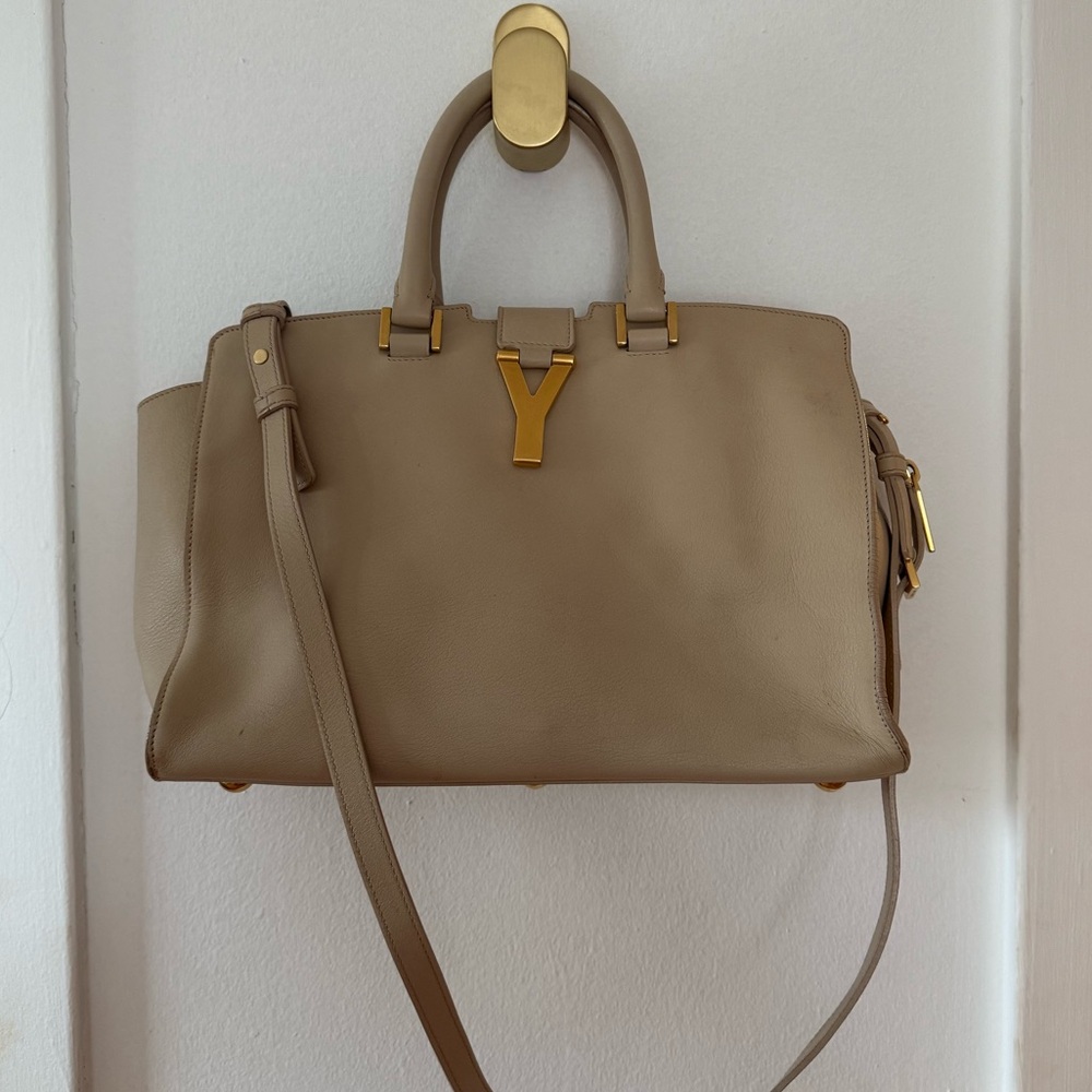 YSL tan tote